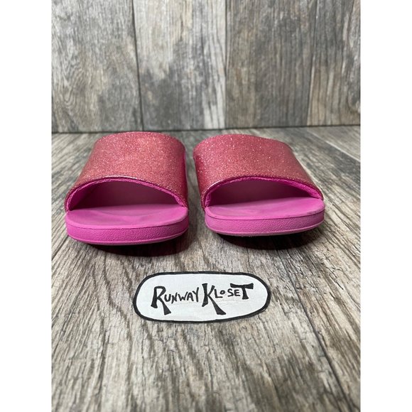 UGG Glitter Pink Slide Sandals Big Kids Size 4 1116688K - Picture 3 of 11